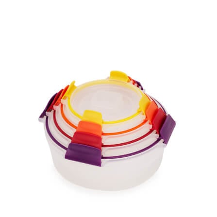 กล่องเก็บอาหารทรงกลม JOSEPH JOSEPH คละไซส์ 4 ชิ้น รุ่น NEST LOCK RND N1000015_0