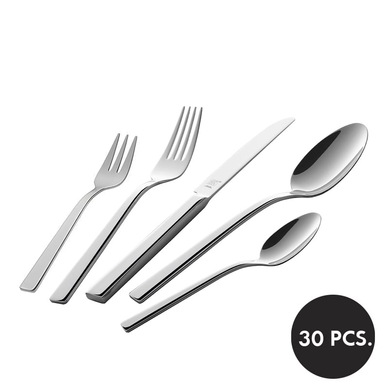 ชุดช้อนส้อมสแตนเลสสตีล 30 ชิ้น ZWILLING ทนทาน สีเงิน  N07041330_0
