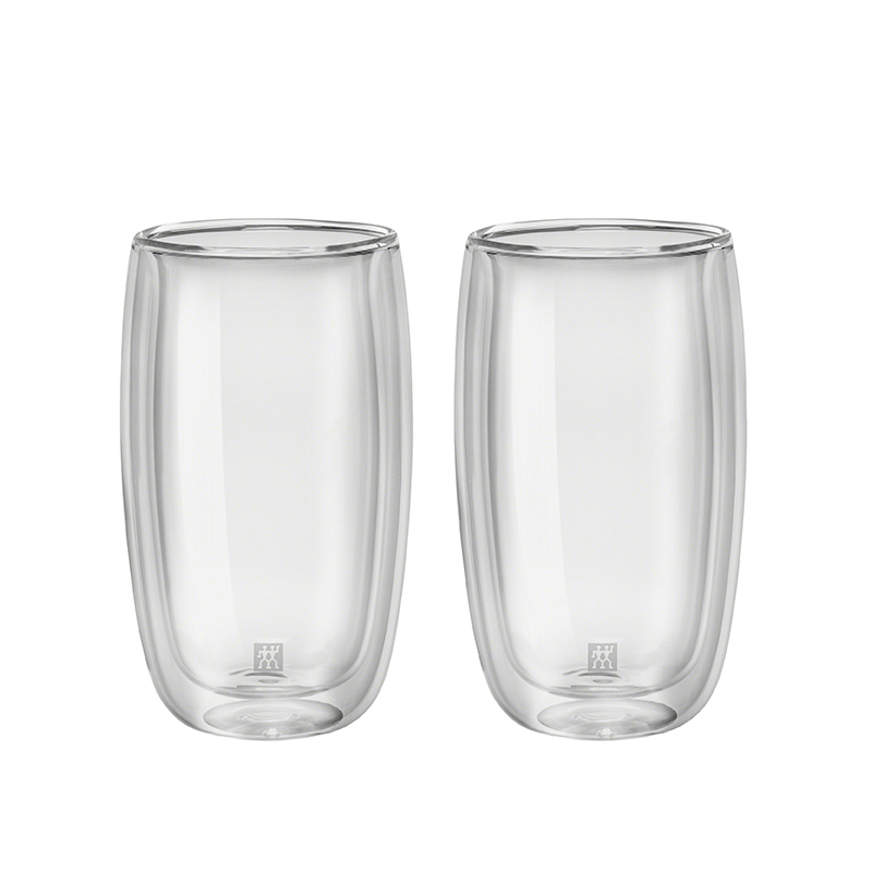 แก้วดับเบิ้ลวอลล์ ZWILLING Latte Macchiato เซท 2 ชิ้น   รุ่น Sorrento เก็บรักษาความร้อนและเย็น  350 มล. สีใส N39500078_0