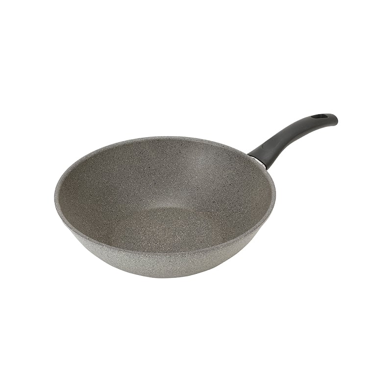 กระทะทรงลึกวอค BALLARINI Non- stick อะลูมิเนี่ยม รุ่น Ferrara  28 ซม. สีเทา N75002126_0
