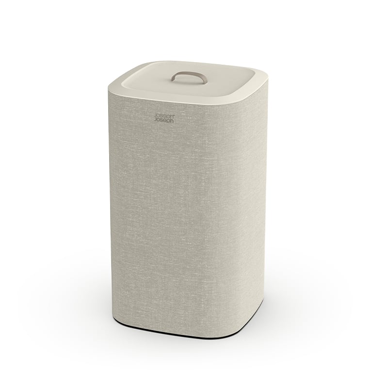 ตะกร้าผ้า 2 ช่อง สำหรับแยกประเภทผ้าหรือสีผ้า Joseph Joseph รุ่น Tota สี Ecru ความจุ 60L N50019_0