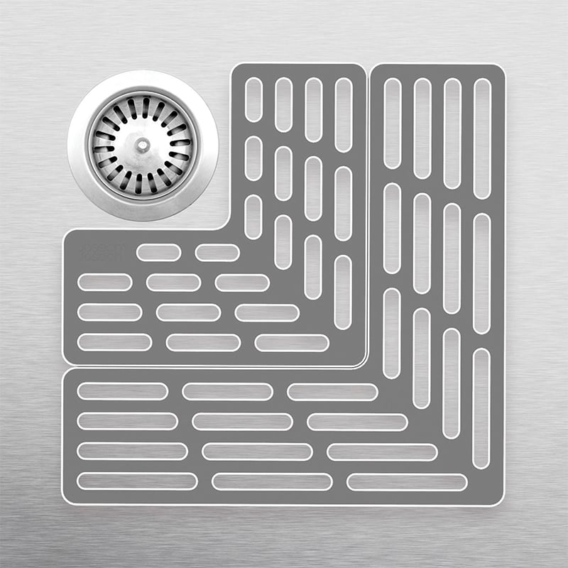 แผ่นรองอ่างล้างจาน Joseph Joseph รุ่น SinkSaver สามารถปรับรูปแบบได้ สีเทา N85037_0