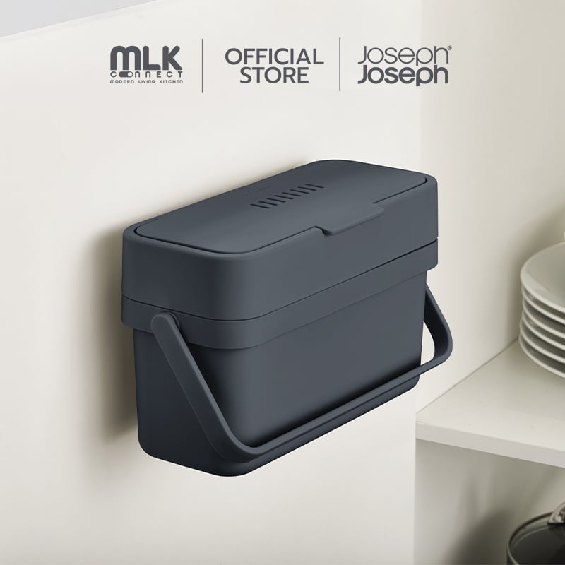 ถังขยะใส่เศษอาหาร สามารถติดกับฝาตู้ได้ Joseph Joseph รุ่น Compo ความจุ 4 ลิตร สี กราไฟท์ N30107_1