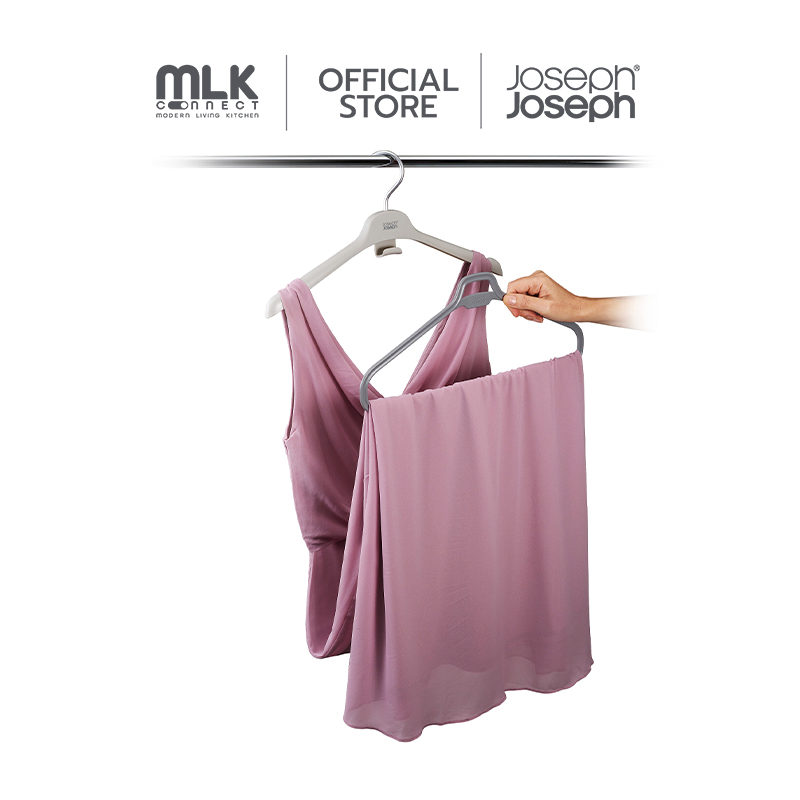 ชุดไม้แขวนเสื้อสำหรับเสื้อผ้าที่มีความยาว 2 ชิ้น Joseph Joseph รุ่น Orderly สี Ecru N55018_1