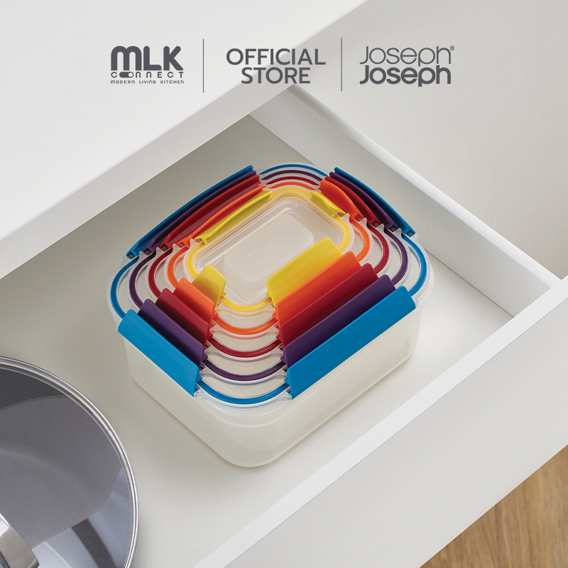 ชุดกล่องเก็บอาหาร 5 ชิ้น 5 ไซซ์ Joseph Joseph รุ่น Nest เก็บซ้อนกันได้ คละสี N81081_1