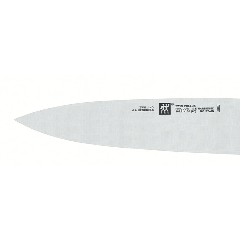มีดเชฟสแตนเลสสตีล ZWILLING รุ่น Twin Pollux มีความคมและทนทาน 160 มม. สีเงิน ด้ามสีดำ N30721160_2