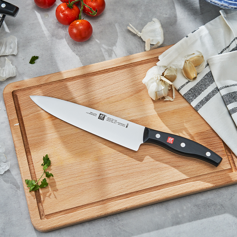 มีดเชฟสแตนเลสสตีล ZWILLING รุ่น Twin Pollux มีความคมและทนทาน 200 มม. สีเงิน ด้ามสีดำ N30721200_2