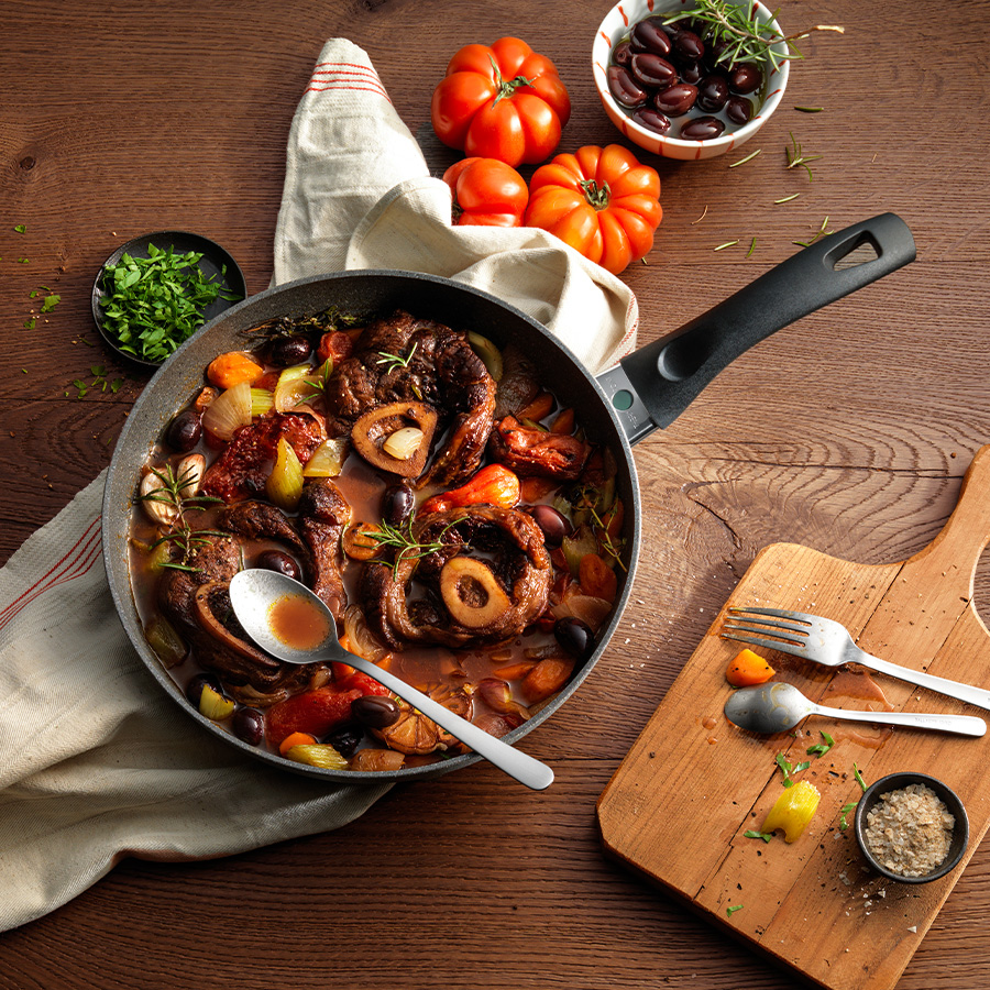 กระทะเคลือบ BALLARINI Non - stick อะลูมิเนี่ยม รุ่น Ferrara 26 ซม. สีเทา N75001855_2