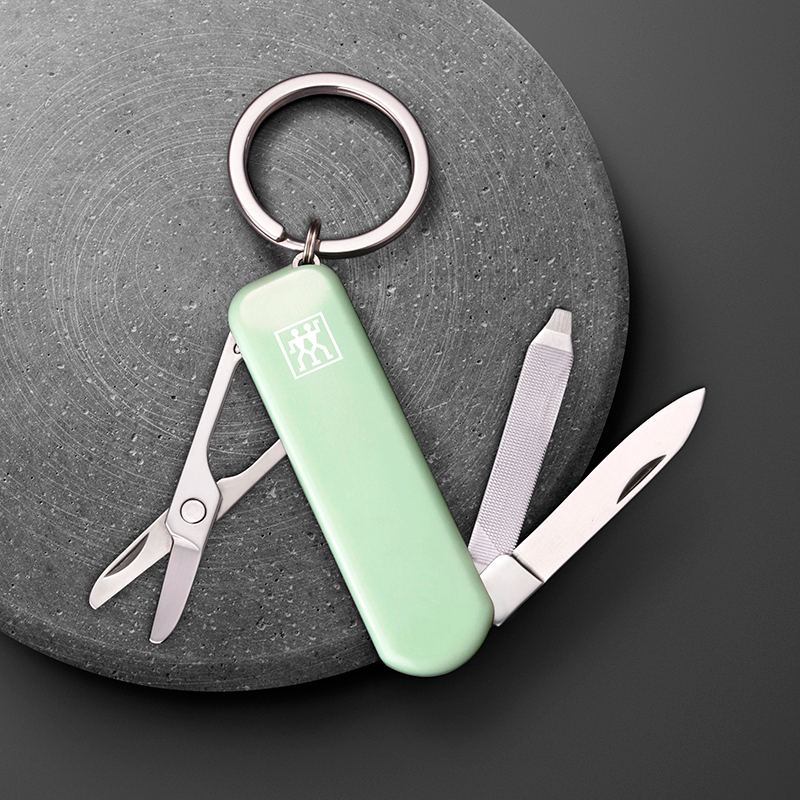 มีดพับเอนกประสงค์สเตนเลสสตีล ZWILLING สีเขียวมิ้นต์ 60 มม. N42450116_3