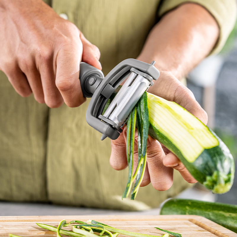 ที่ปอกสแตนเลส ZWILLING ด้ามจับพลาสติก 5-in-1 peeler สีเทา N36610005_3