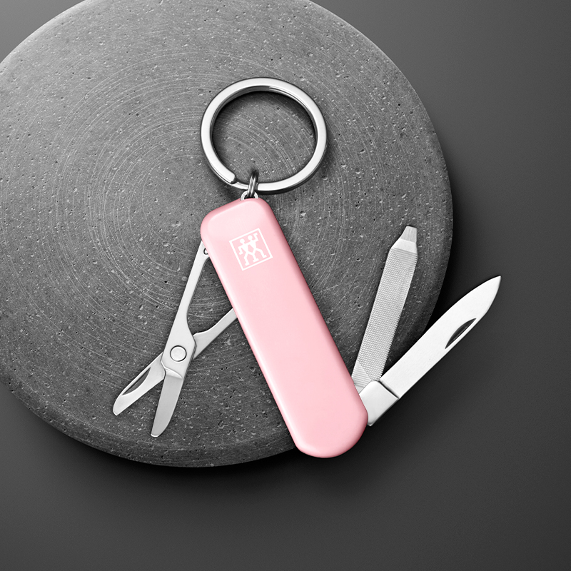 มีดพับเอนกประสงค์สเตนเลสสตีล ZWILLING สีชมพูพีช 60 มม. N42450118_3