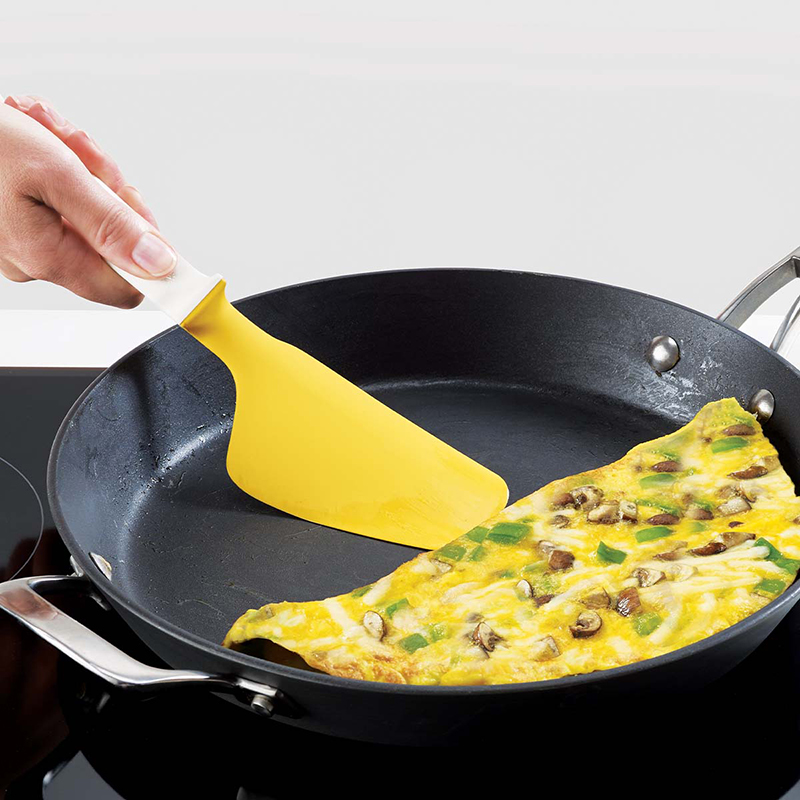 อุปกรณ์สำหรับทำเมนูไข่ต่างๆ JOSEPH JOSEPH รุ่น ELEVATE สีเหลืองขาว N20122 ด้ามยกสูง ไม่เลอะเค้าเตอร์ทำอาหาร_3