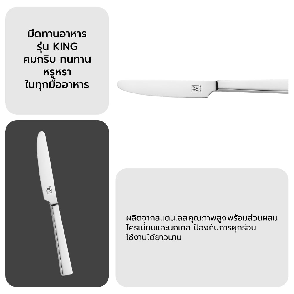 มีดสำหรับทานอาหาร ZWILLING รุ่น KING - สีเงิน N07041805_4