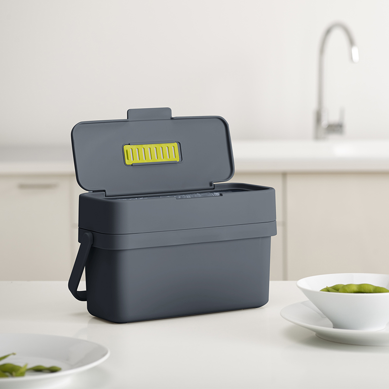 ถังขยะใส่เศษอาหาร สามารถติดกับฝาตู้ได้ Joseph Joseph รุ่น Compo ความจุ 4 ลิตร สี กราไฟท์ N30107_4