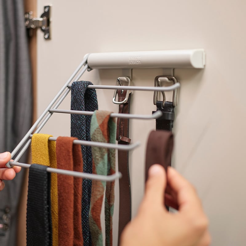 ราวแขวนเข็มขัด เนคไท และผ้าพันคอ Joseph Joseph รุ่น Orderly สี Ecru N55005_4