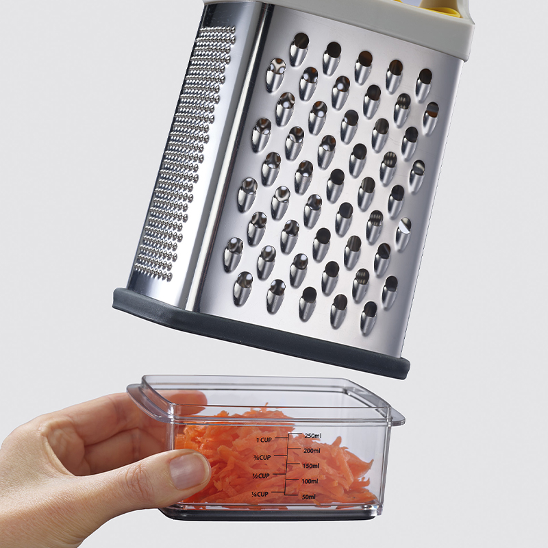 ที่ขูดอาหารพร้อมกล่องรองอาหาร Joseph Joseph รุ่น Multi-Grip สีเหลือง N20225_4