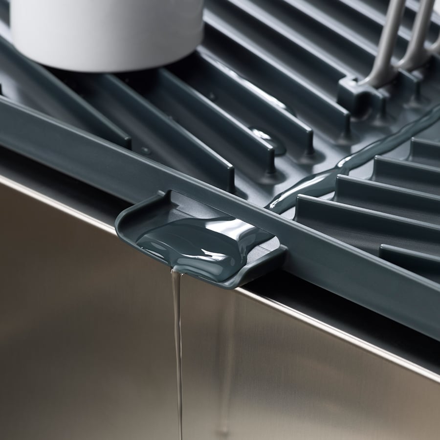 ถาดตากภาชนะพร้อมที่กั้น Joseph Joseph รุ่น Flip-Up สามารถระบายน้ำได้ในตัว สีเทา N85139_4