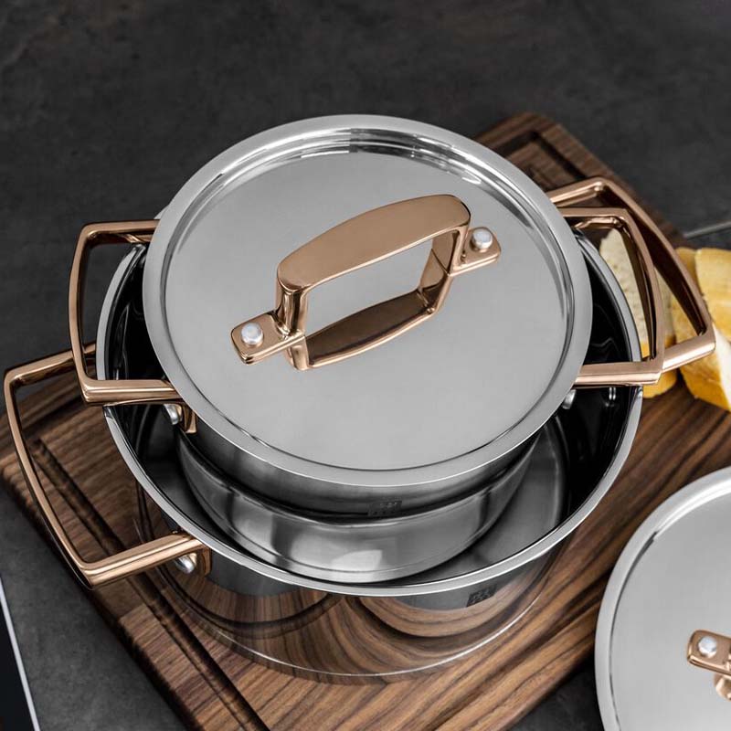 ชุดหม้อสแตนเลส ZWILLING รุ่น Bellasera กระจายความร้อนดี  5 ชิ้น สีเงิน N71170005_7