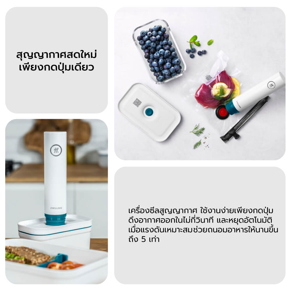 ปั๊มสูญญากาศ ZWILLING รุ่น Fresh and Save สี la-mer N36801300