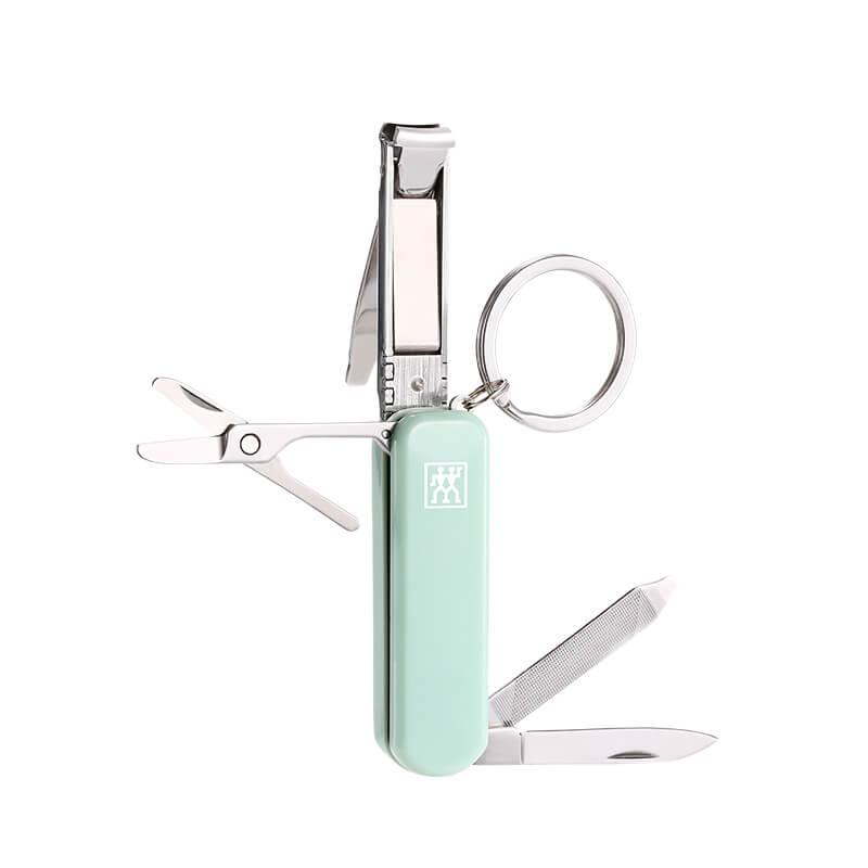 มีดพับเอนกประสงค์สเตนเลสสตีล ZWILLING สีเขียวมิ้นต์ 60 มม. N42450116