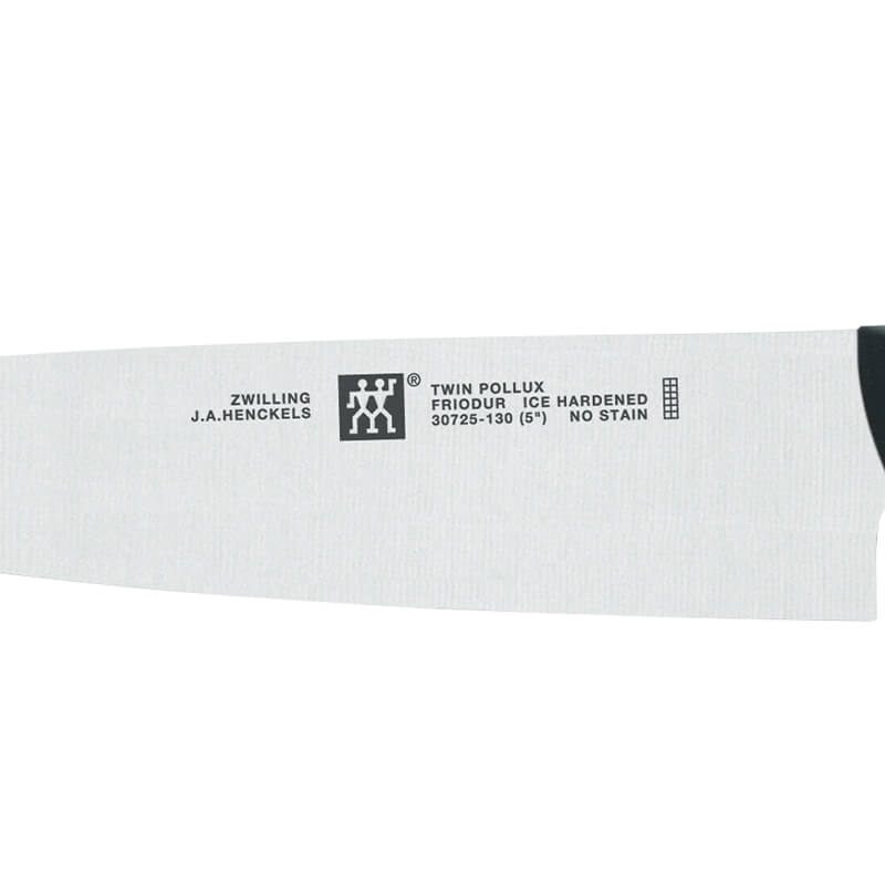 มีดเล็กสแตนเลสสตีล ZWILLING รุ่น Twin Pollux มีความคมและทนทาน 130 มม. สีเงิน ด้ามสีดำ N30725130