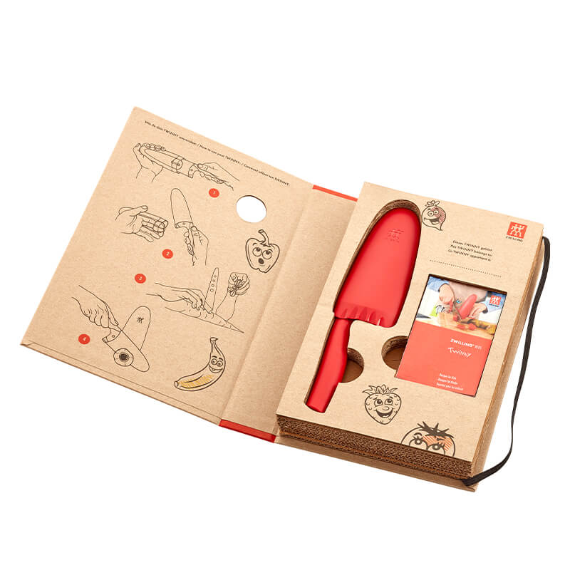 มีดสแตนเลสสตีลสำหรับเด็ก ZWILLING รุ่น TWINNY Kids   สีเงิน ด้ามสีแดง 10 cm N36550101