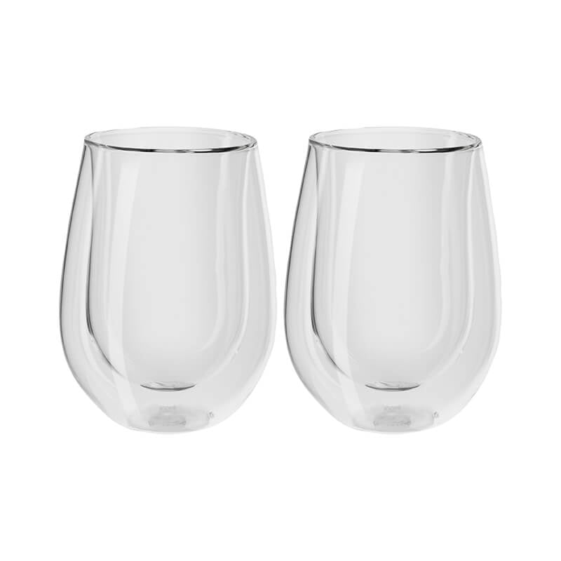 แก้วดับเบิ้ลวอลล์สำหรับไวน์ขาว ZWILLING เซท 2 ชิ้น  รุ่น Sorrento เก็บรักษาความร้อนและเย็น 296 มล. สีใส  N39500216