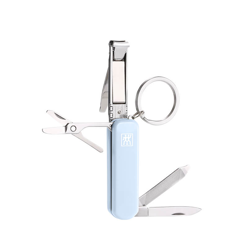 มีดพับเอนกประสงค์สเตนเลสสตีล ZWILLING สีฟ้า 60 มม. N42450115