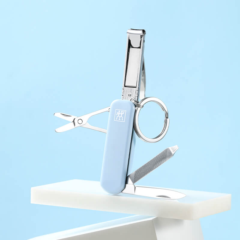 มีดพับเอนกประสงค์สเตนเลสสตีล ZWILLING สีฟ้า 60 มม. N42450115