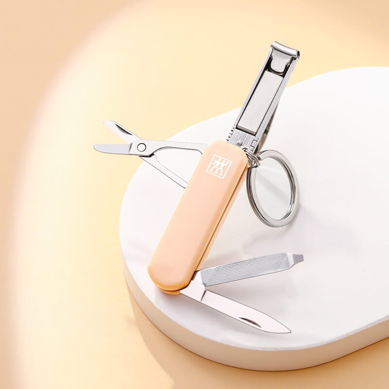 มีดพับเอนกประสงค์สเตนเลสสตีล ZWILLING สีส้ม 60 มม. N42450117