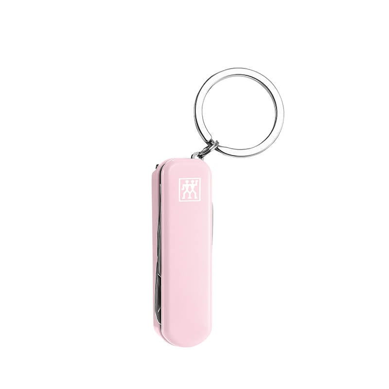 มีดพับเอนกประสงค์สเตนเลสสตีล ZWILLING สีชมพูพีช 60 มม. N42450118