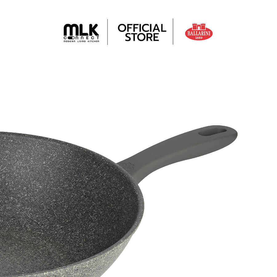กระทะทรงลึกวอค BALLARINI Non- stick อะลูมิเนี่ยม รุ่นMurano 30 ซม. สีเทา N75002937