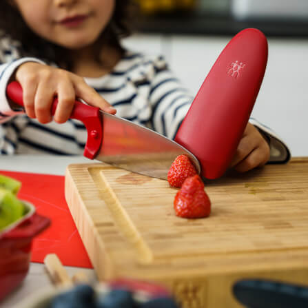มีดสแตนเลสสตีลสำหรับเด็ก ZWILLING รุ่น TWINNY Kids   สีเงิน ด้ามสีแดง 10 cm N36550101_6