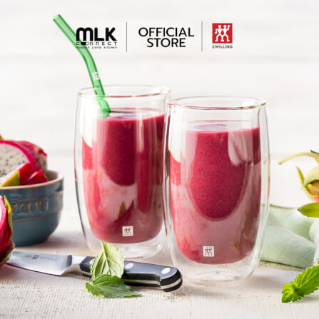 แก้วดับเบิ้ลวอลล์ ZWILLING Latte Macchiato เซท 2 ชิ้น   รุ่น Sorrento เก็บรักษาความร้อนและเย็น  350 มล. สีใส N39500078_1
