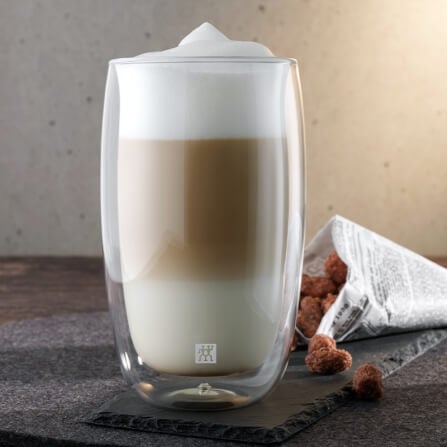 แก้วดับเบิ้ลวอลล์ ZWILLING Latte Macchiato เซท 2 ชิ้น   รุ่น Sorrento เก็บรักษาความร้อนและเย็น  350 มล. สีใส N39500078_6