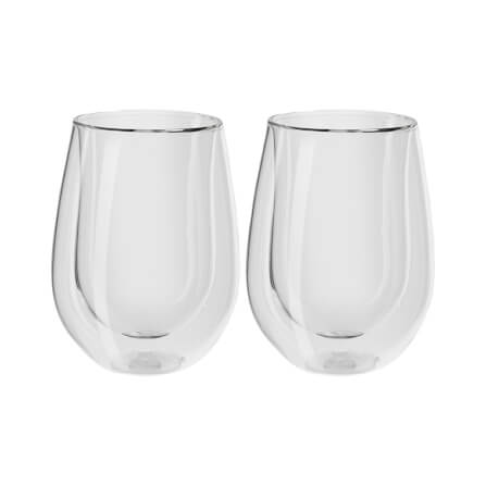 แก้วดับเบิ้ลวอลล์สำหรับไวน์ขาว ZWILLING เซท 2 ชิ้น  รุ่น Sorrento เก็บรักษาความร้อนและเย็น 296 มล. สีใส  N39500216_0