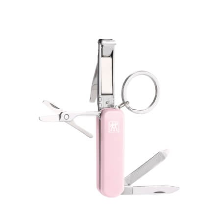 มีดพับเอนกประสงค์สเตนเลสสตีล ZWILLING สีชมพูพีช 60 มม. N42450118_0