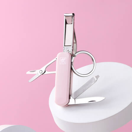 มีดพับเอนกประสงค์สเตนเลสสตีล ZWILLING สีชมพูพีช 60 มม. N42450118_4