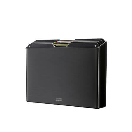 ชุดเขียง 4 ชิ้น พร้อมแท่นเก็บทำจากสแตนเลส Joseph Joseph รุ่น Folio สี Carbon Black N60171_2