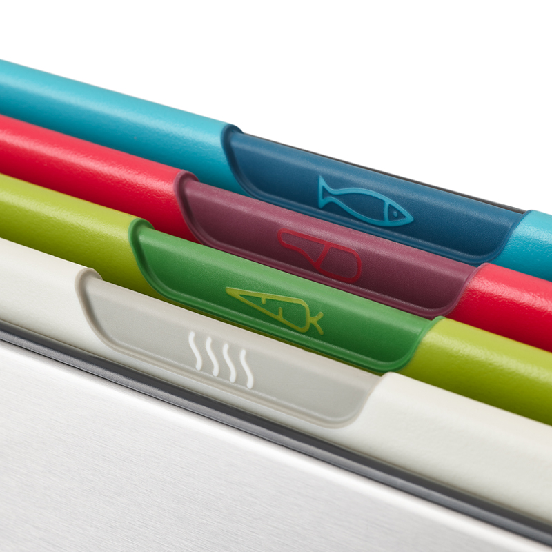 ชุดเขียงแยกประเภทตามการใช้งาน พร้อมที่เก็บทำจากสแตนเลส Joseph Joseph รุ่น Folio Icon Steel สี Multicolour N60226_3