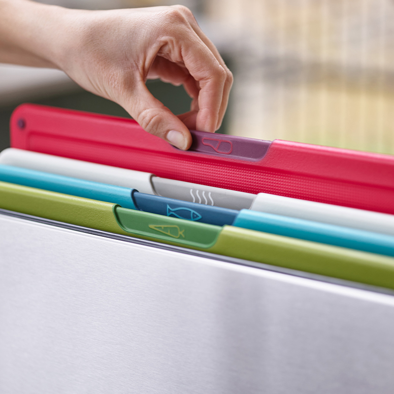 ชุดเขียงแยกประเภทตามการใช้งาน พร้อมที่เก็บทำจากสแตนเลส Joseph Joseph รุ่น Folio Icon Steel สี Multicolour N60226_2