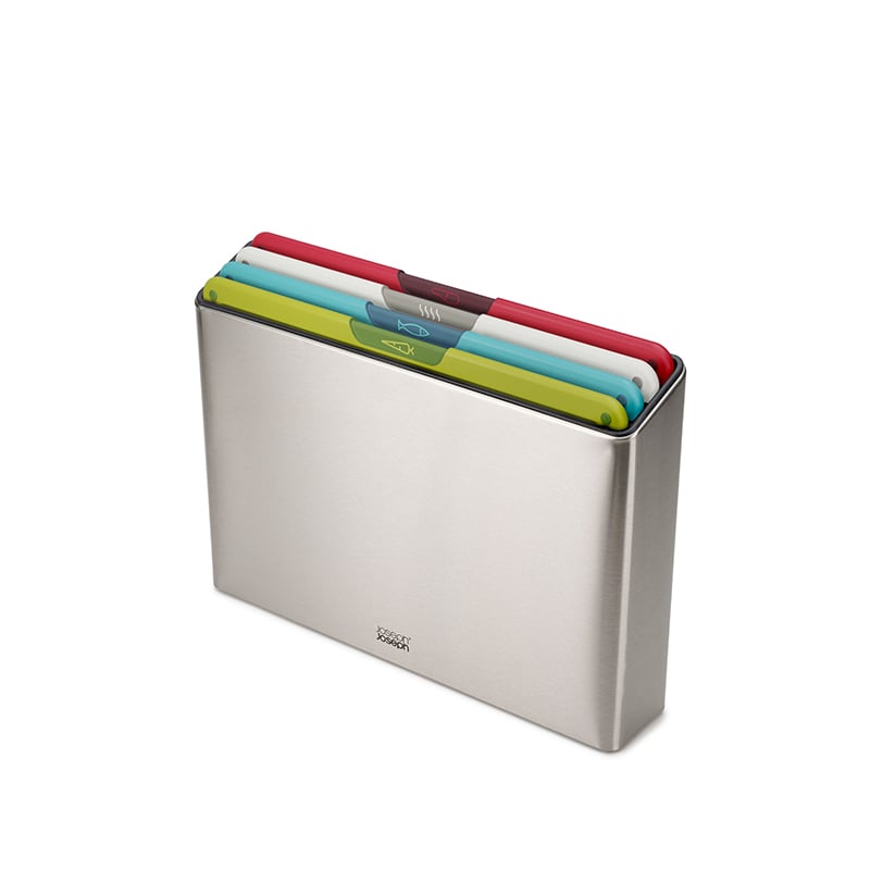 ชุดเขียงแยกประเภทตามการใช้งาน พร้อมที่เก็บทำจากสแตนเลส Joseph Joseph รุ่น Folio Icon Steel สี Multicolour N60226_0