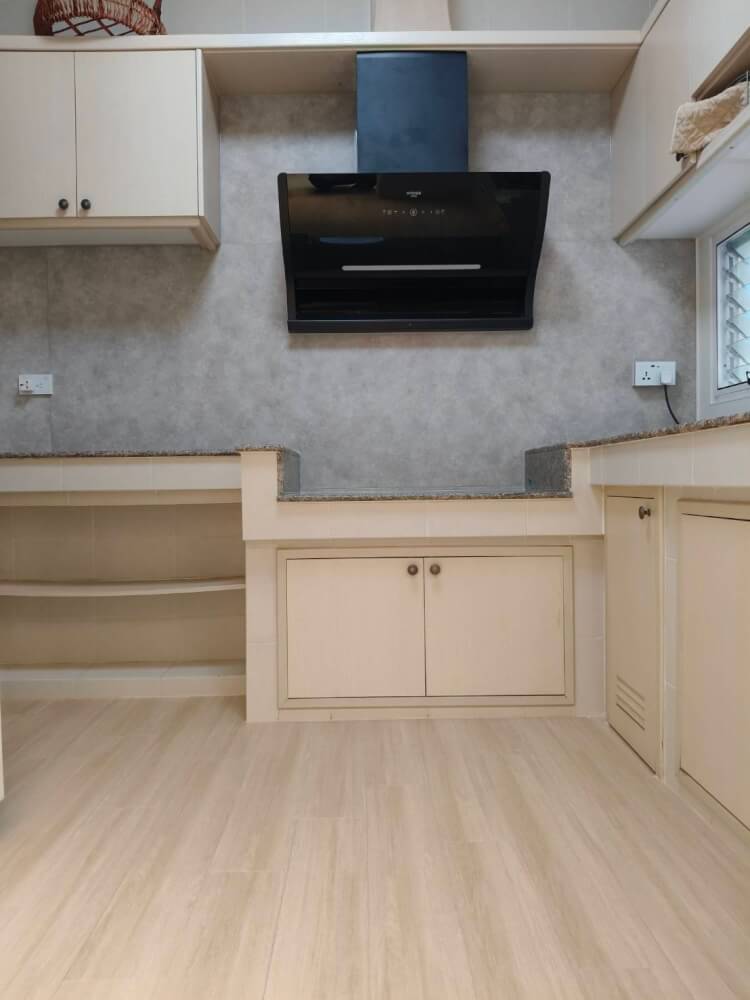 ผนังครัว WORIA FUKUVI 910 X 1820 MM. (CAST GRAY) กันความร้อน กันรอยขีดข่วนและกันคราบน้ำมัน แ