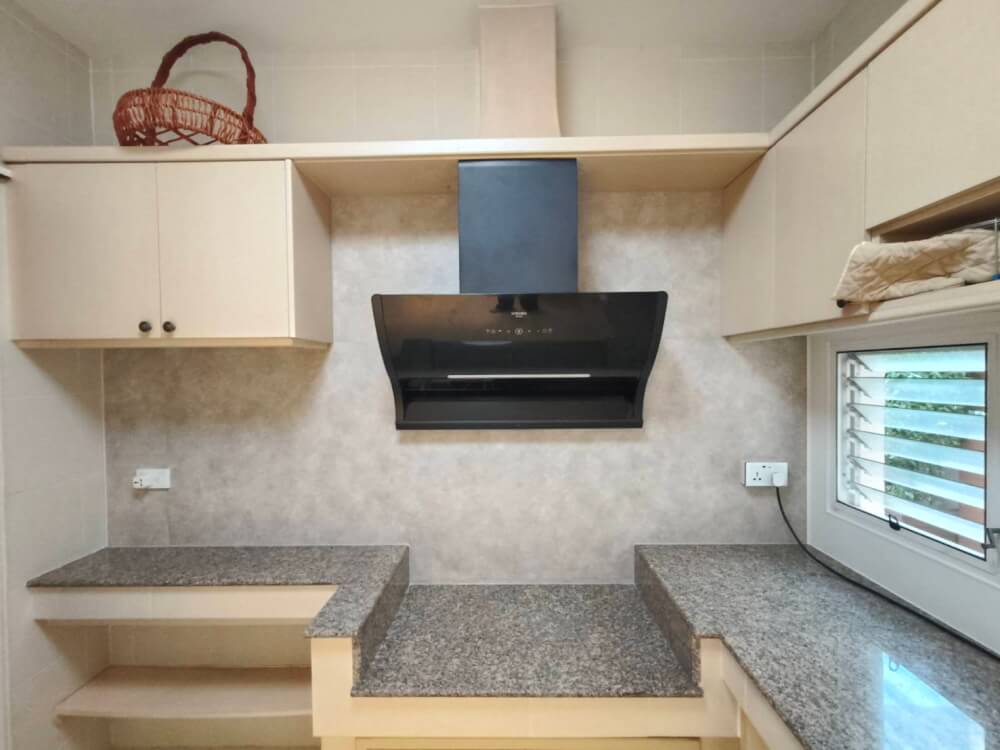 ผนังครัว WORIA FUKUVI 910 X 2420 MM. (CAST GRAY) กันความร้อน กันรอยขีดข่วนและกันคราบน้ำมัน