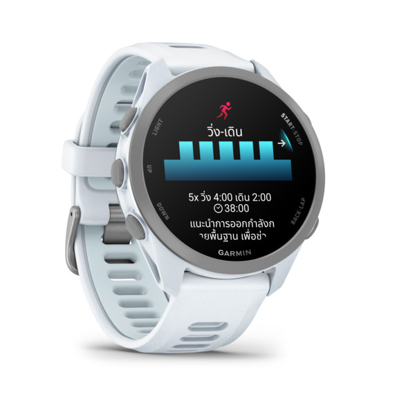 นาฬิกาสมาร์ทวอทช์ GARMIN FORERUNNER 170 สี WHITESTONE / WHITESTONE CLOUD BLUE