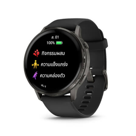 นาฬิกาสมาร์ทวอทช์ GARMIN VENU 4 SERIES 45MM SLATE BLACK_0