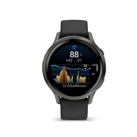 นาฬิกาสมาร์ทวอทช์ GARMIN VENU 4 SERIES 41MM SLATE BLACK_2