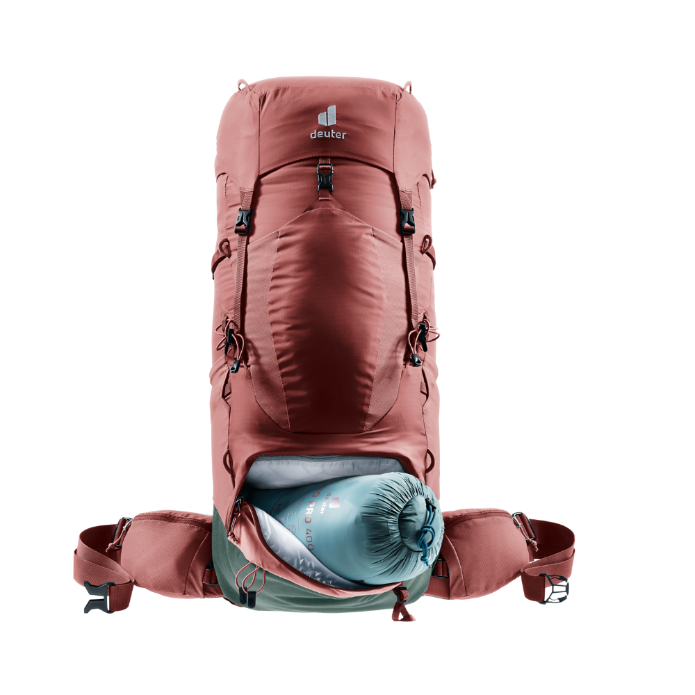 กระเป๋าเป้เดินป่า Deuter Aircontact Lite 45+10 SL Caspia-ivy_4