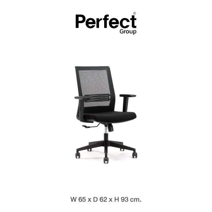 เก้าอี้ทำงานเพื่อสุขภาพ Perfect รุ่น 6042B สีดำ_0
