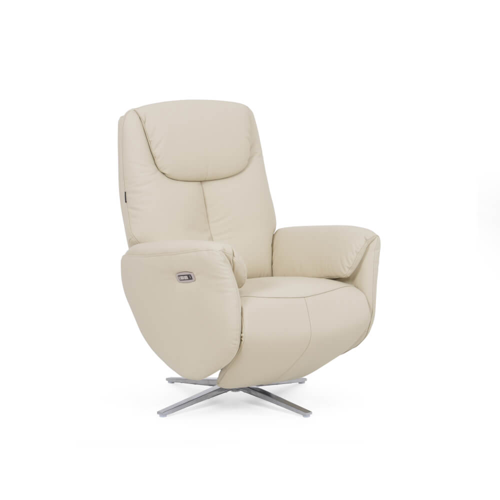 โซฟาปรับไฟฟ้าหนังแท้ PATARA รุ่น MORE สีครีม_9